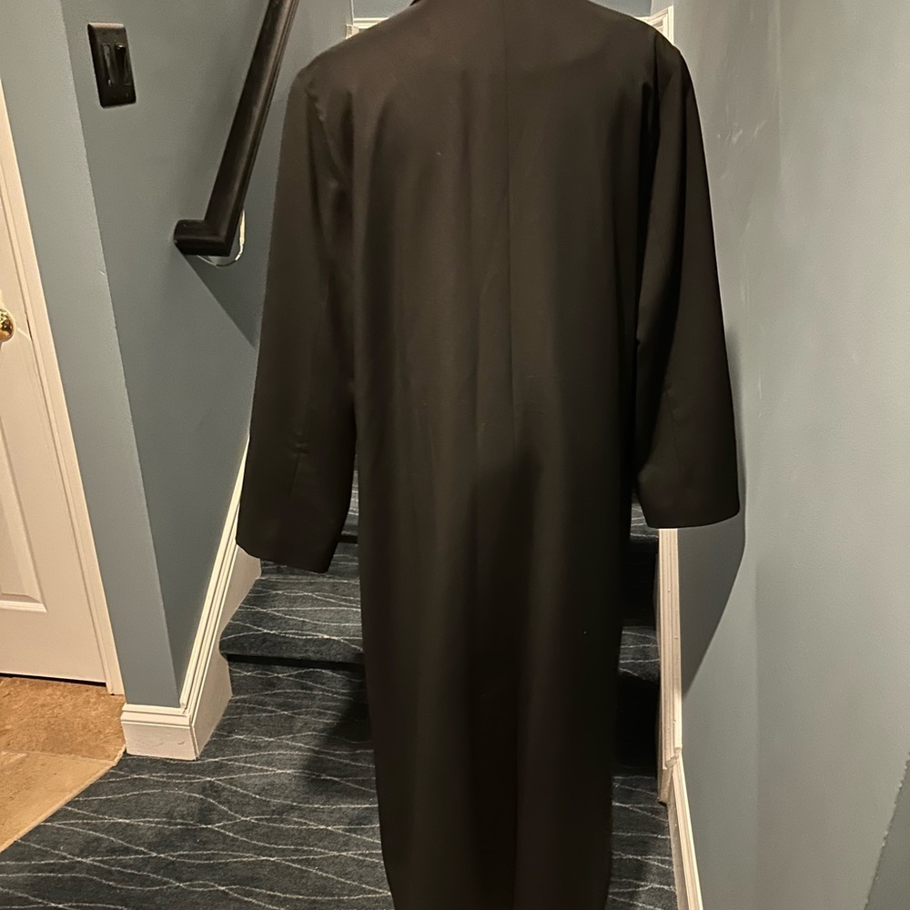 Jones of New York Black Lined Overcoat/Raincoat - Picture 3 of 5